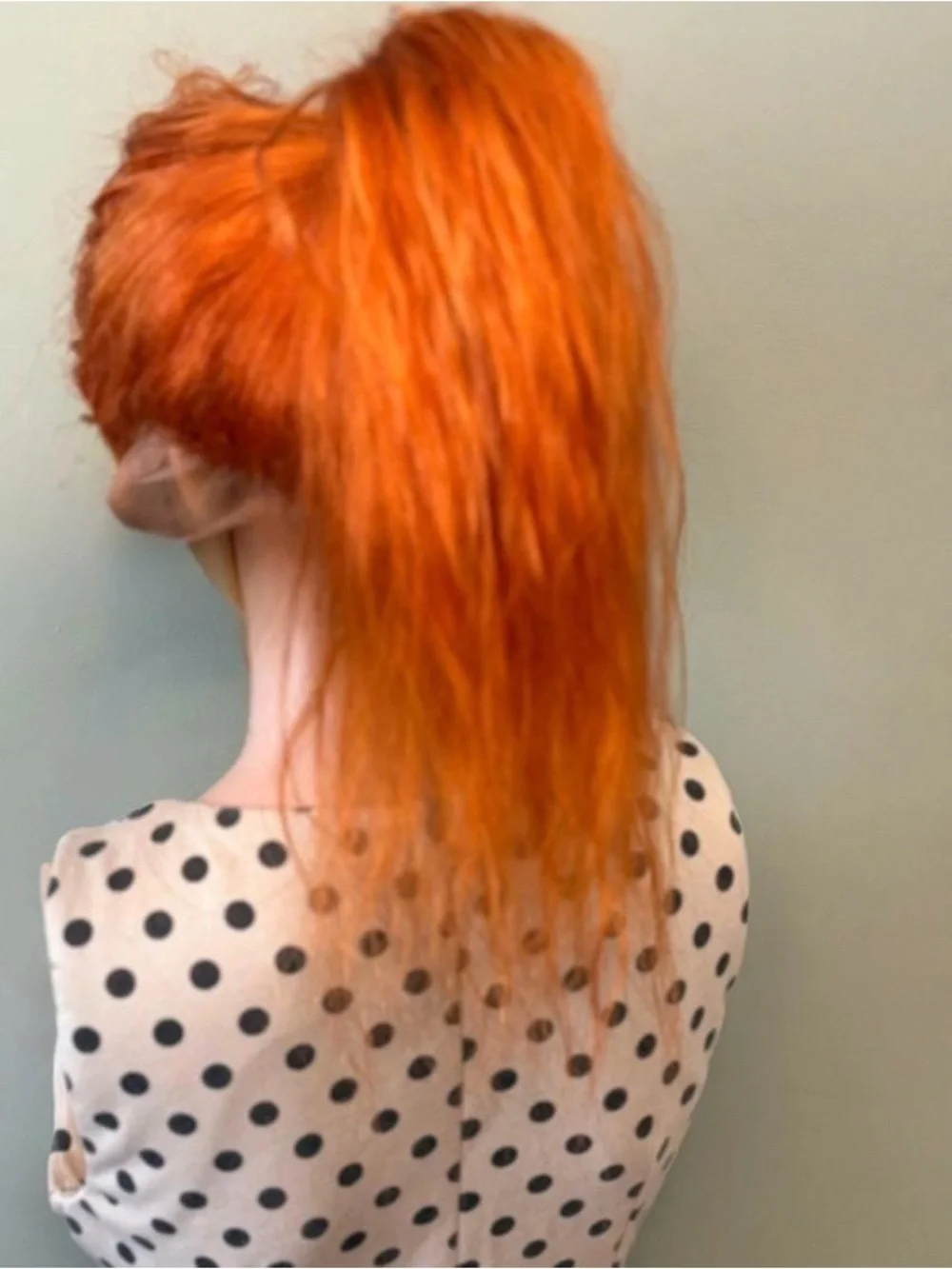 100% Brazilian human hair Daily wear WIG! 21' 360 Lace, Orange Ginger